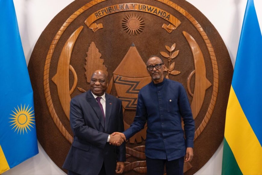 Perezida Kagame yakiriye Ubutumwa bwa Perezida wa Guinea Mamadi Doumbouya