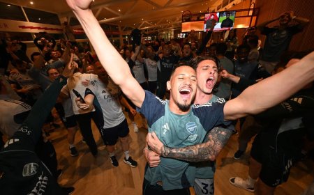 Experience Arsenal Players Celebrations to title win!(Photos)