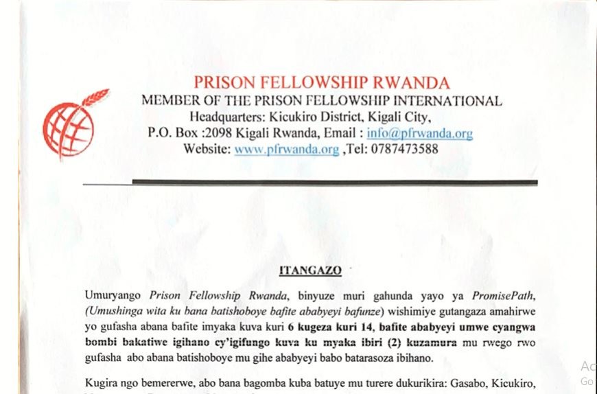 ITANGAZO:GUFASHA ABANA BAFITE ABABYEYI BAFUNZE